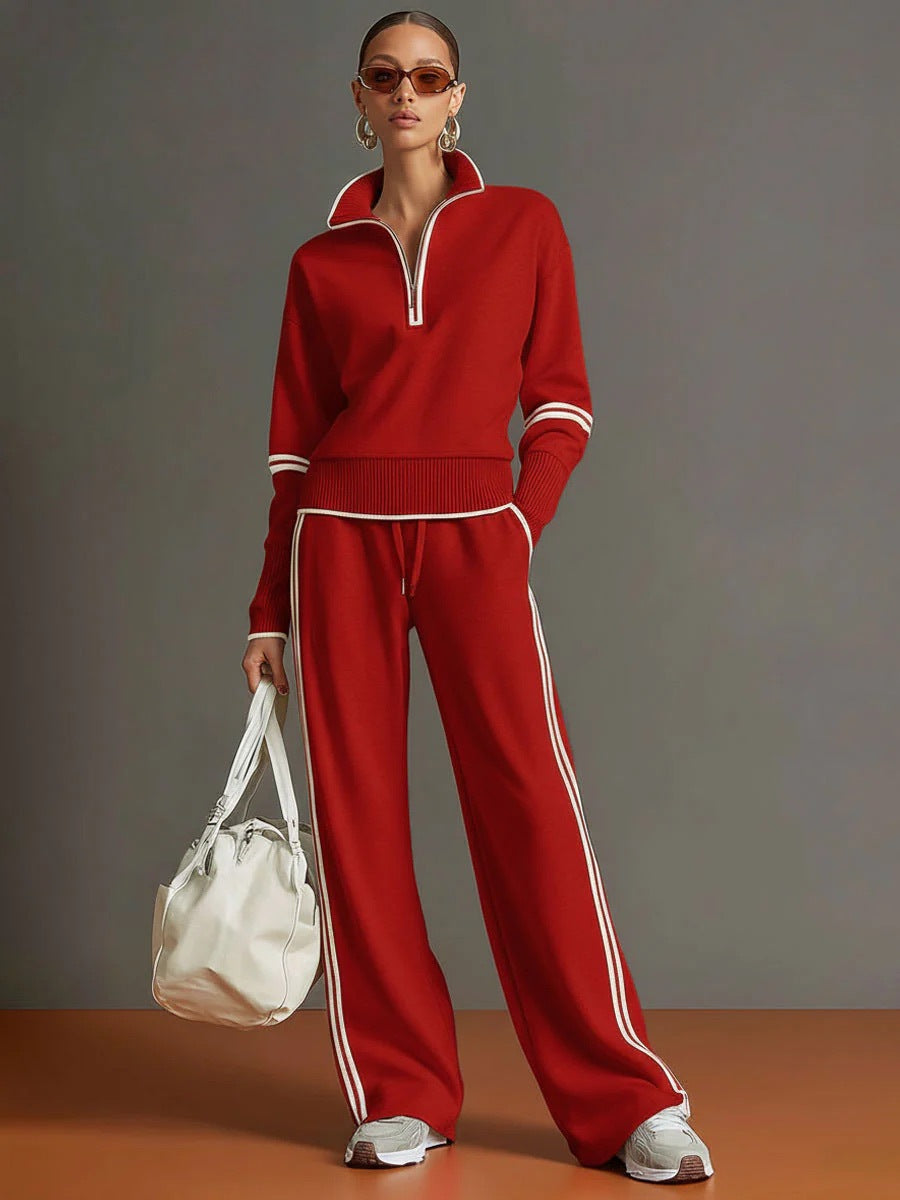 Women's Cotton Long-Sleeve Two-Piece Set