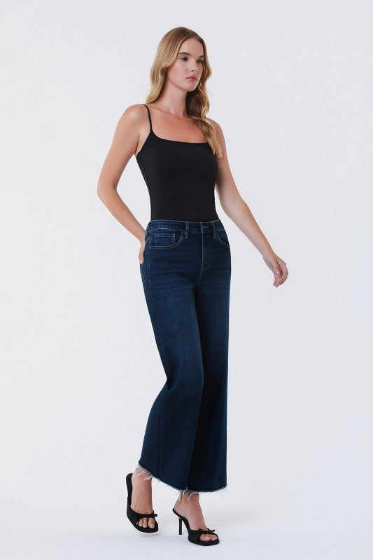 Anna High Rise Ankle Wide Leg Jean