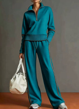 Women's Cotton Long-Sleeve Two-Piece Set