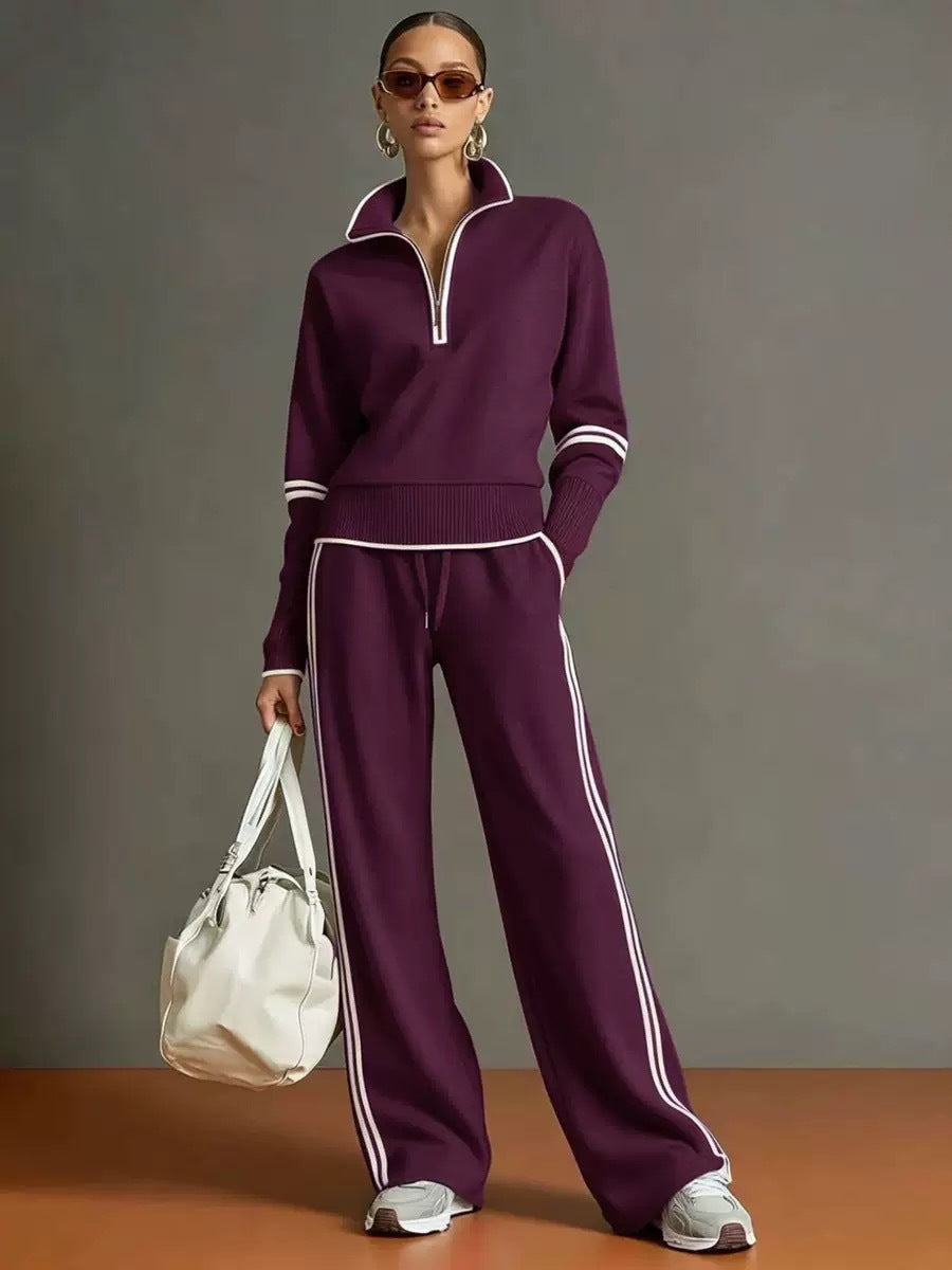 Women's Cotton Long-Sleeve Two-Piece Set
