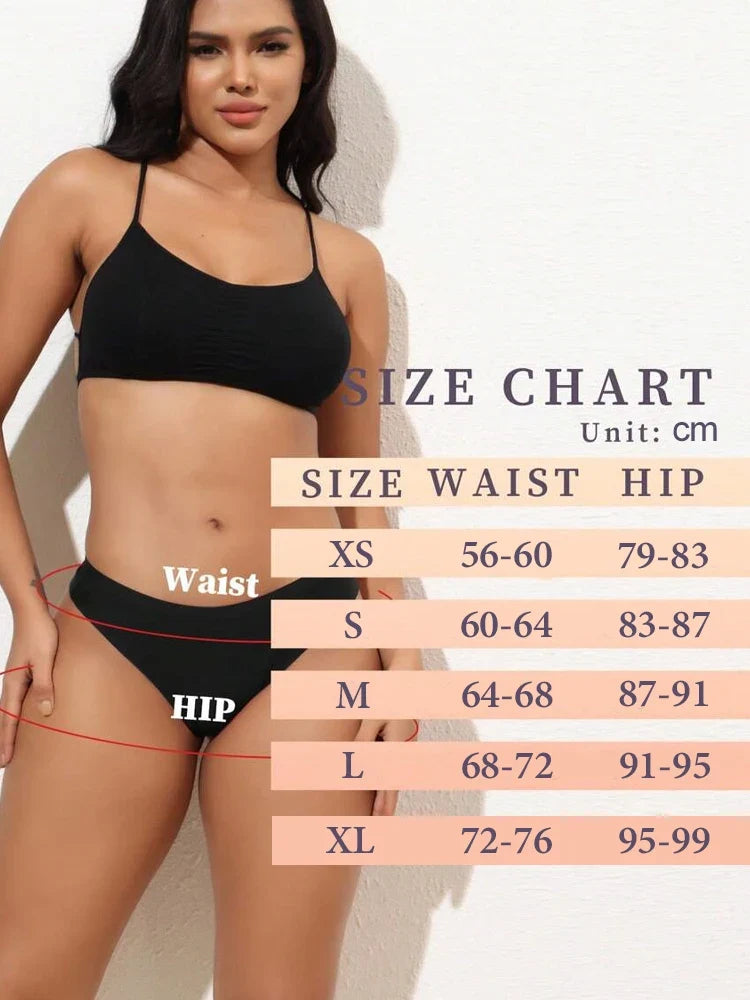 5Pcs Ice Silk Seamless Thongs Women's V-Waist Solid Color Panties Sexy Breathable Low Rise Underwear Invisible Bikini Lingerie