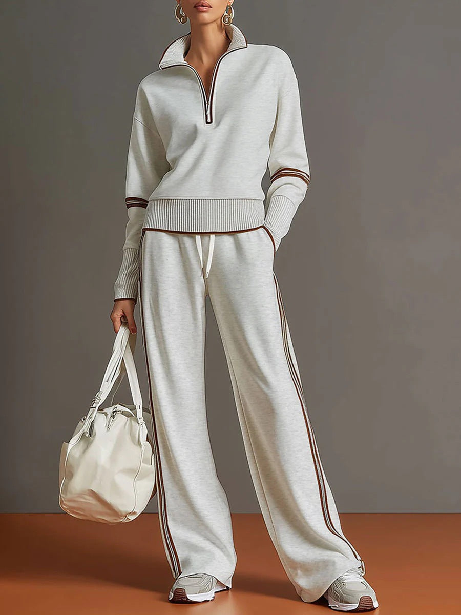 Women's Cotton Long-Sleeve Two-Piece Set