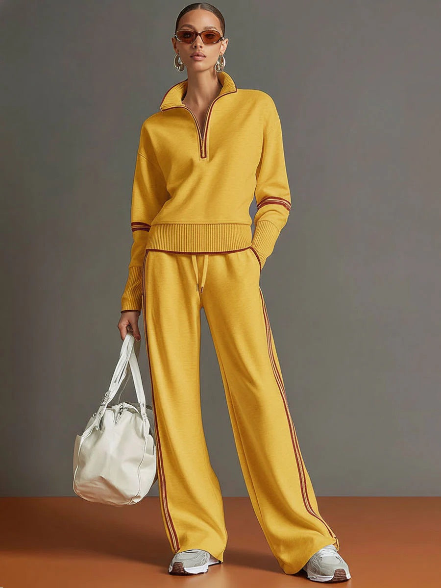 Women's Cotton Long-Sleeve Two-Piece Set