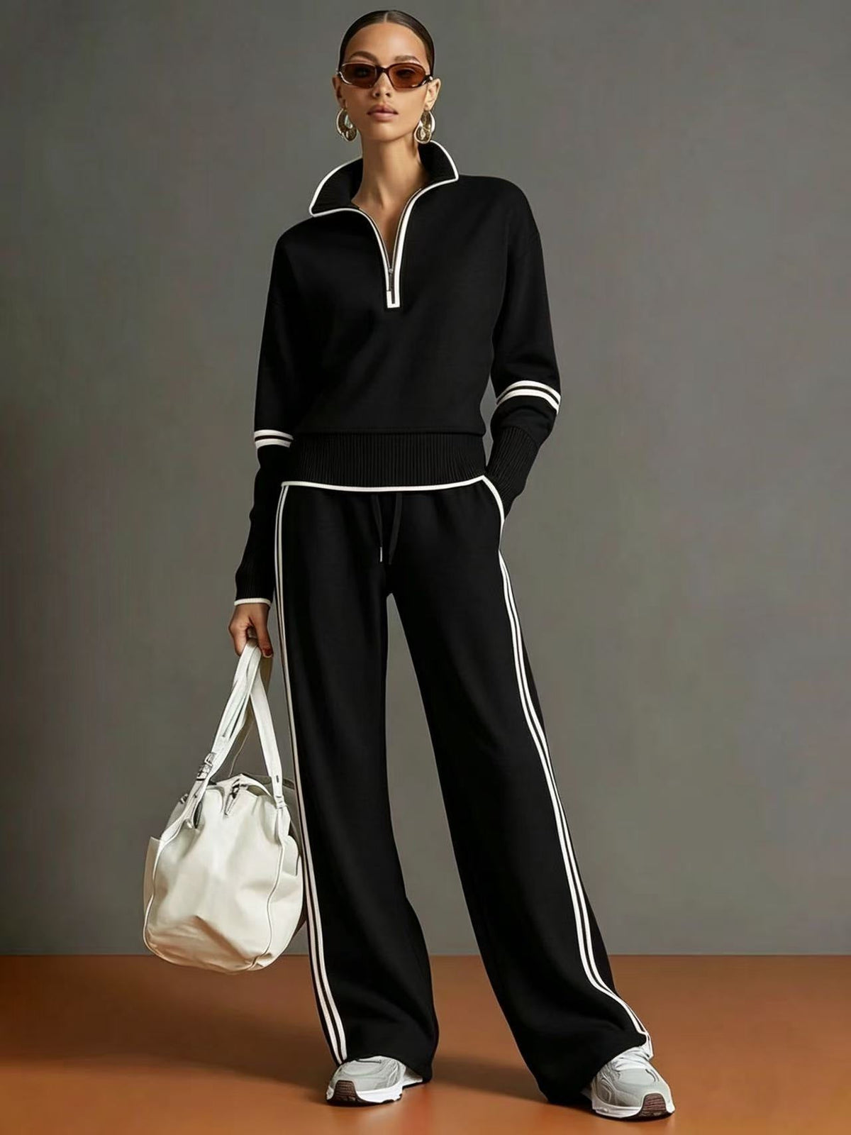 Women's Cotton Long-Sleeve Two-Piece Set