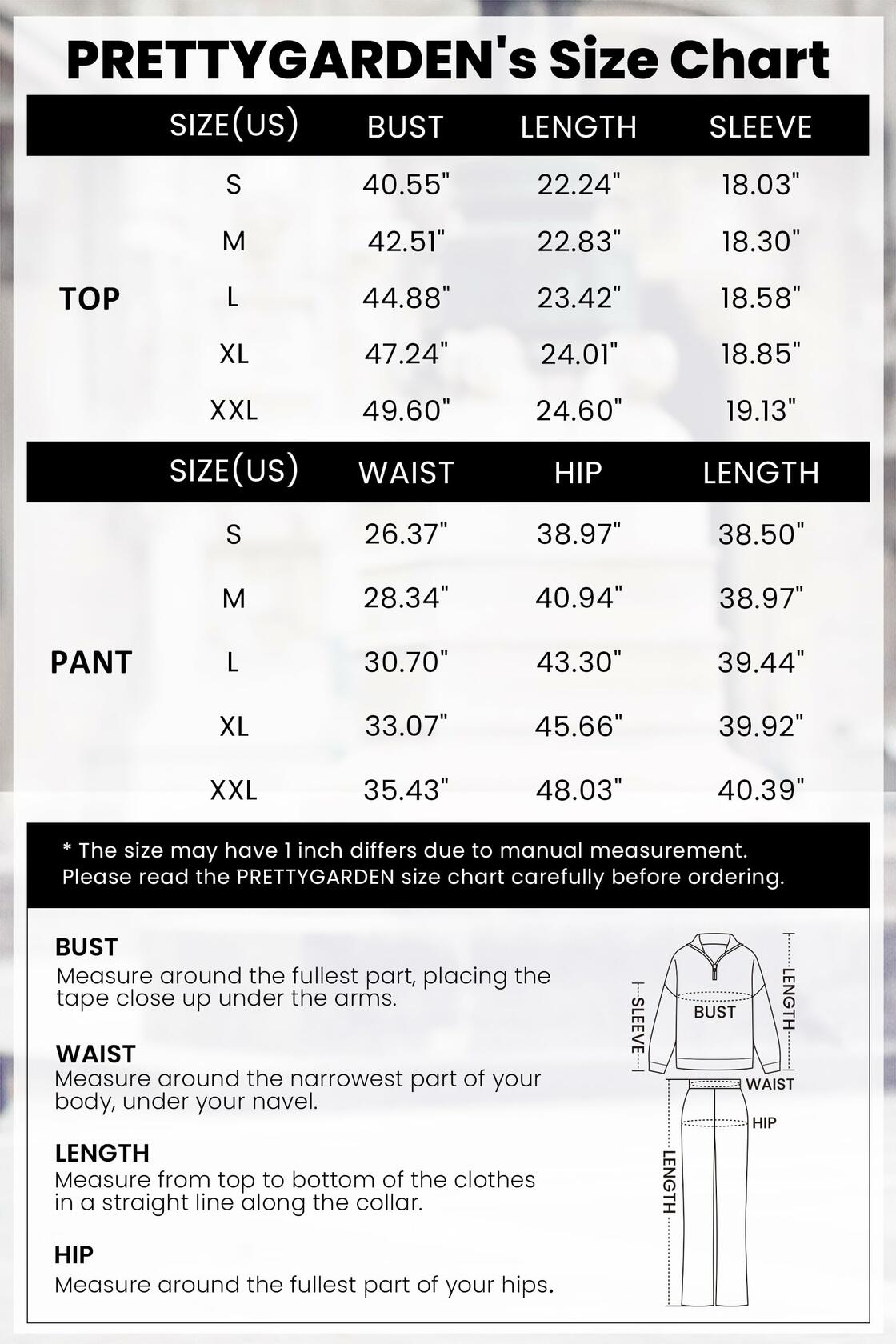 PRETTYGARDEN Womens Winter 2 Piece Sweater Set Quarter Zip Pants Beige Size XXL