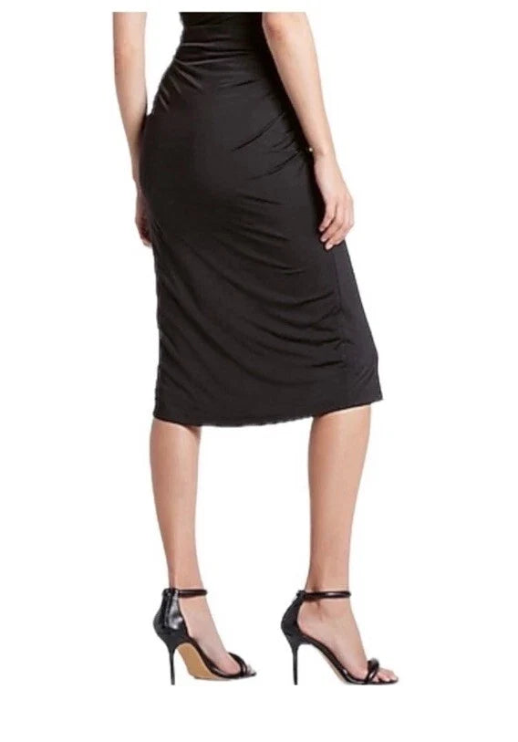 Express Body Contour Fitted Skirt Large Midi Built In Shapewear, Medium