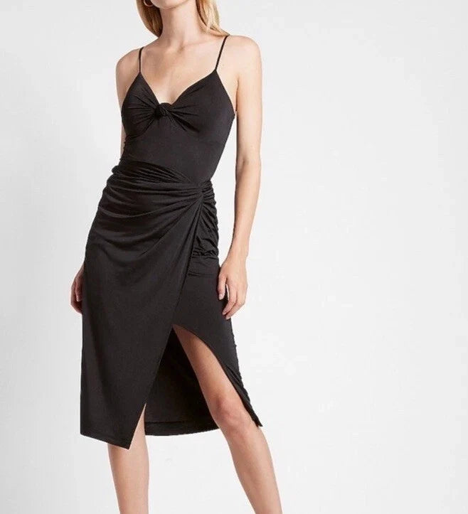 Express Body Contour Fitted Skirt Large Midi Built In Shapewear, Medium